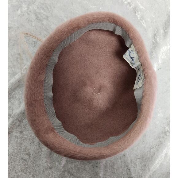 Vintage Solange de Fabry Hat Light Pink w/ Bird Detail Paris main image 7